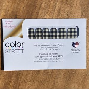 NWT Color Street Plaid About You Retired Real Nail Polish Strips